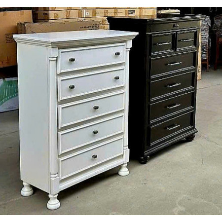 B502-45 : Tủ Đứng 5 Ngăn Kéo - Màu Trắng